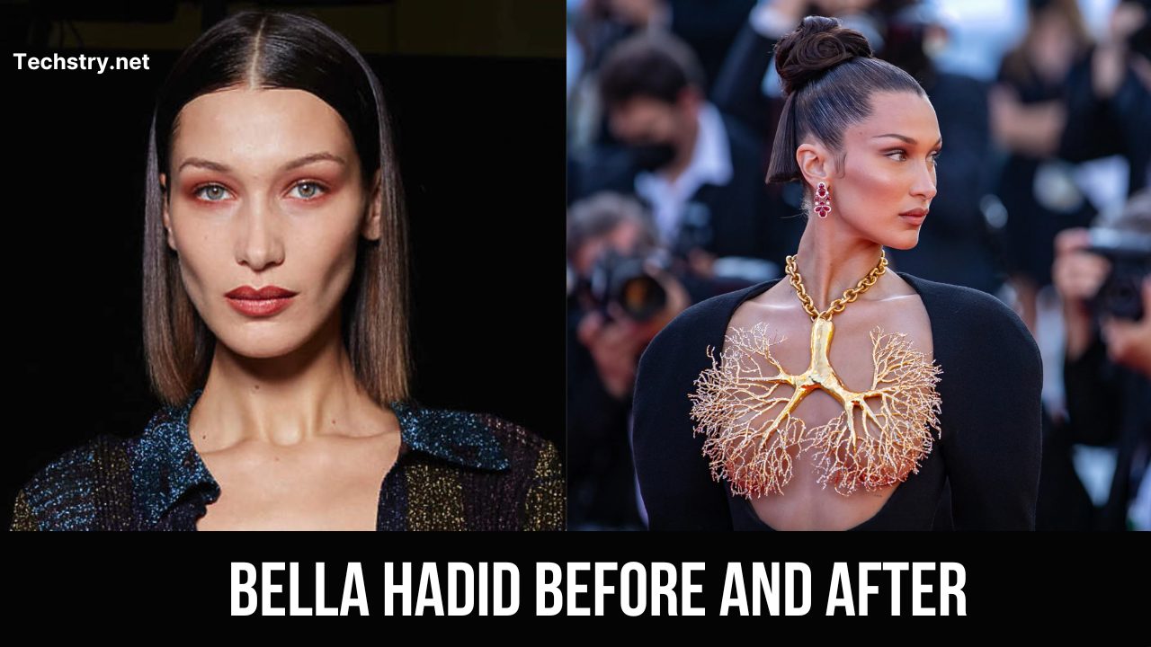 bella hadid before and after