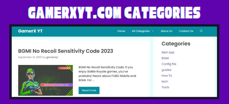 Instructions for Navigating Gamerxyt.com's Sections